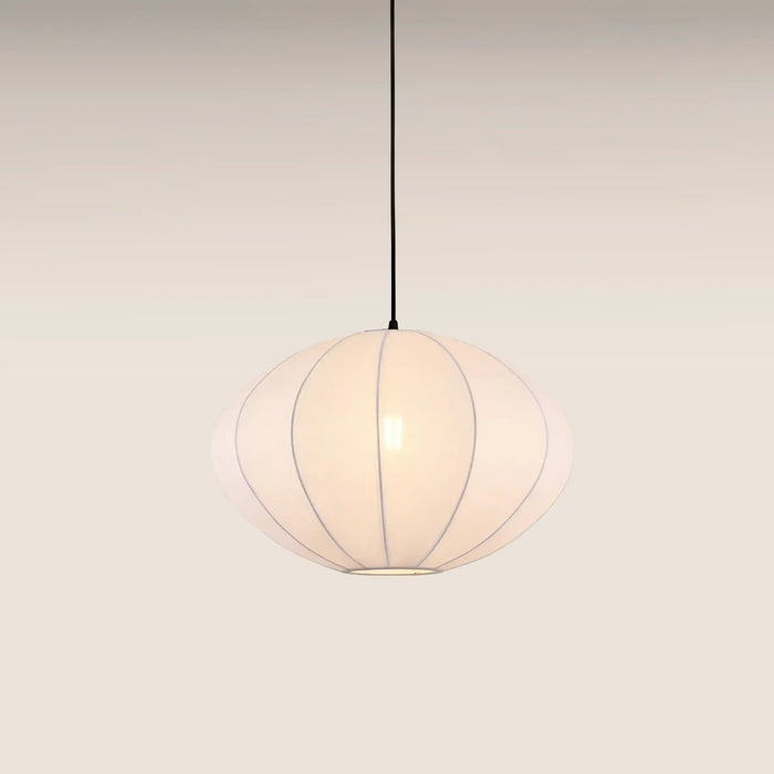 Everett Saucer Bubble Pendant Light White