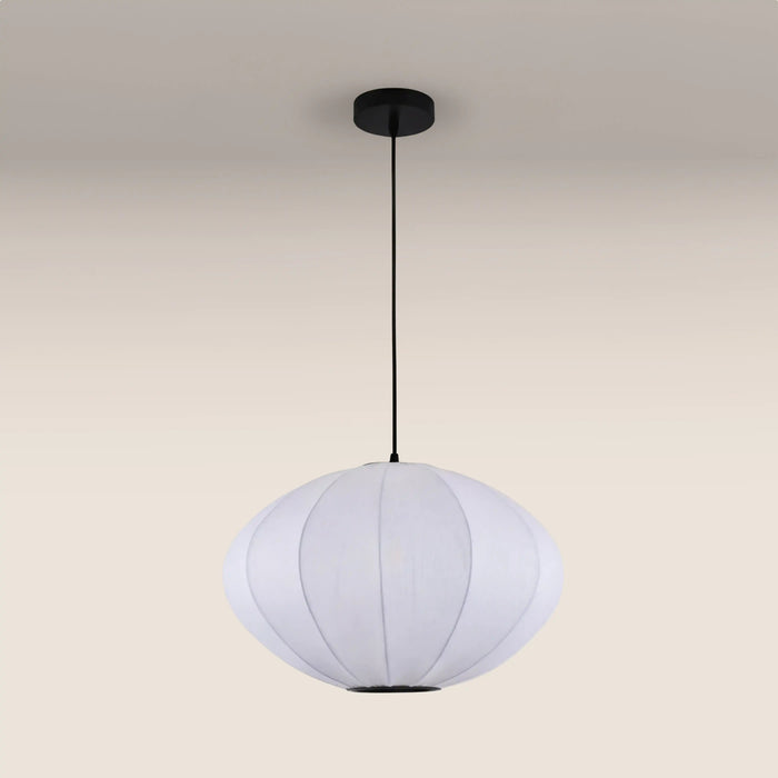 Everett Saucer Bubble Pendant Light White