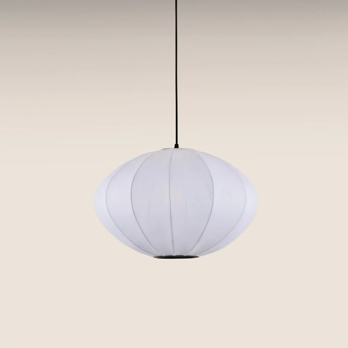 Everett Saucer Bubble Pendant Light White