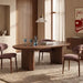 Hansen 8 Seat Oval Wooden Dining Table | Walnut