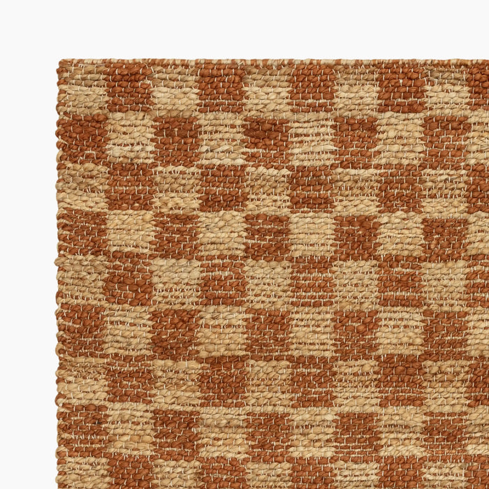 Naturi Handwoven Jute Rug Rust