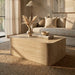 Sabel Rectangle Coffee Table | Natural Travertine Effect