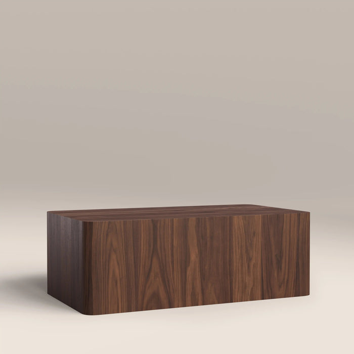 Sabel Rectangle Wooden Coffee Table Walnut