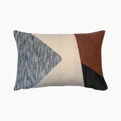 Odette Abstract Rectangle Cushion | Cream