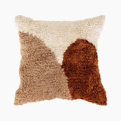 Theodora Tufted Square Cushion | Light Brown