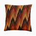 Retro Chevron Square Cushion | Brown