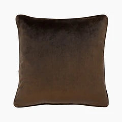 Delaney Square Cushion | Chocolate Brown Velvet