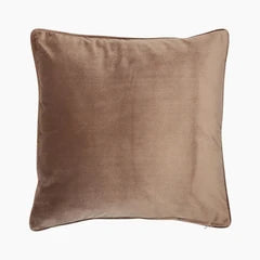 Delaney Square Cushion | Taupe Velvet