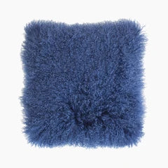Mongolian Square Cushion | Blue