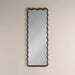 Osaka Wavy Full Length Mirror, 180 x 80 cm | Walnut