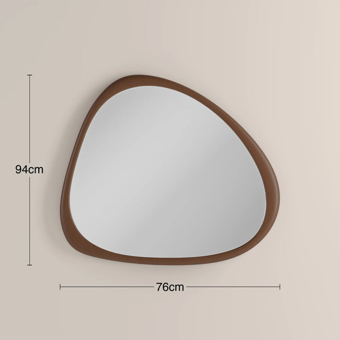 Sable Pond Wall Mirror 94x76 cm Walnut