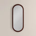 Bette Oval Full Length Mirror, 120 x 50 cm | Walnut