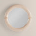 Morris Round Wall Mirror, 80 cm | High Gloss Nude