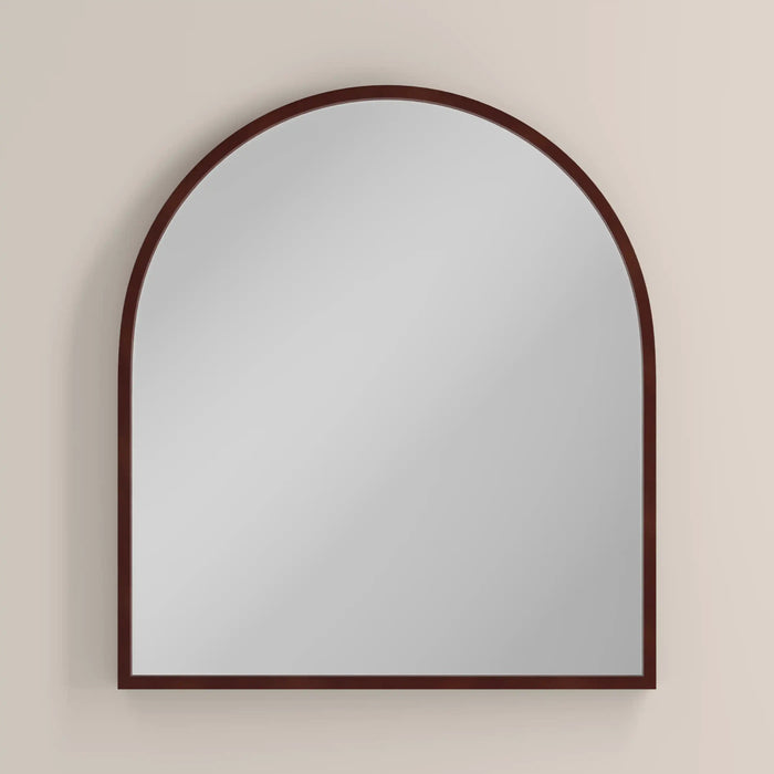 Oxleigh Arch Wall Mirror 90x80 cm Walnut