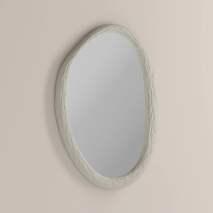 Herman Oval Wall Mirror 81x60 cm Cream