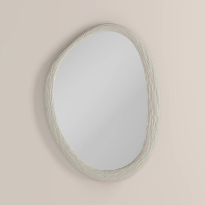 Herman Oval Wall Mirror 81x60 cm Cream