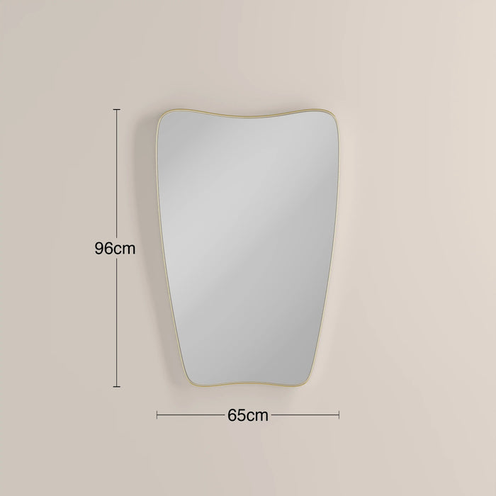Gabriel Wall Mirror 96x65 cm Brass