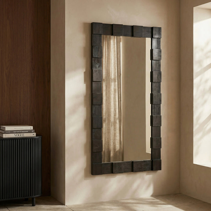 Windsor Rectangle Full Length Mirror 160x75 cm Walnut