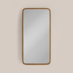 Kolson Rectangle Full Length Mirror, 153 x 77 cm | Natural Burl Wood