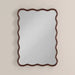 Osaka Wavy Wall Mirror, 101 x 71 cm | Walnut