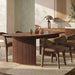 Caleb 6-8 Seat Rectangle Wooden Extendable Dining Table | Walnut