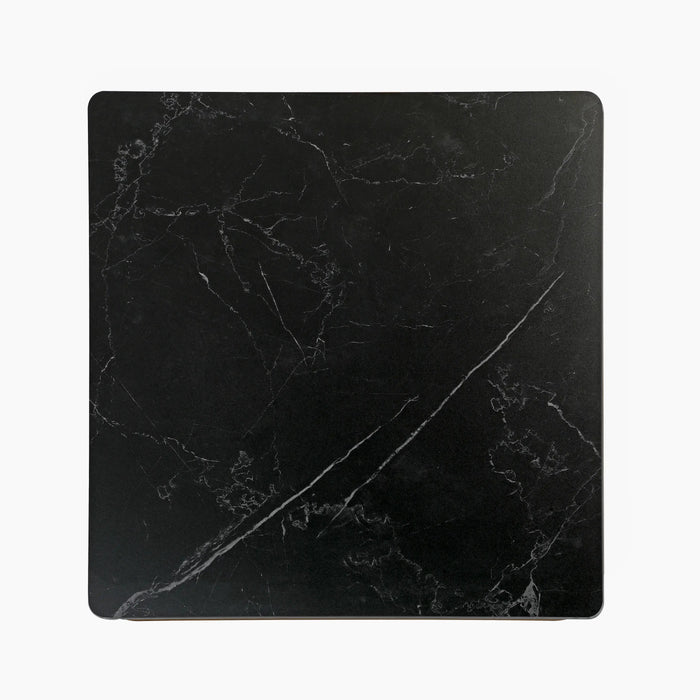 Delina Square Table Top Black Sintered Stone