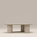 Modica Curved Coffee Table | High Gloss Soft Ecru