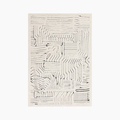 Edison Rug | Grey & Ivory