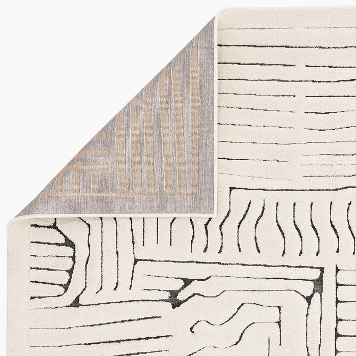 Edison Rug Grey & Ivory