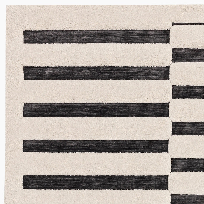 Landon Rug Charcoal & Ivory