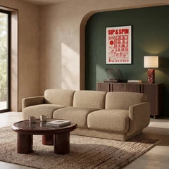 Connick 3 Seater Sofa | Speckled Latte Boucle