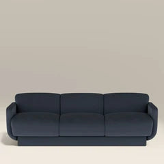 Connick 3 Seater Sofa | Dark Blue Sustainable Velvet