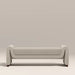 Bennett 3 Seater Bench | Speckled Stone Sustainable Boucle & Walnut