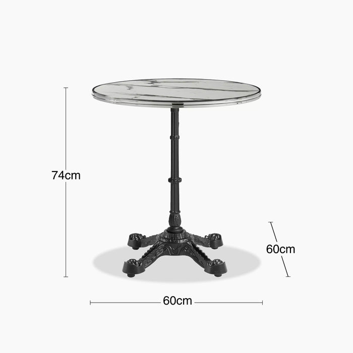 Parisian Style Flat Auto-Adjust Dining Table