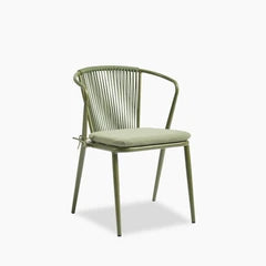 Lombard Carver Dining Chair | Olive Green Fabric