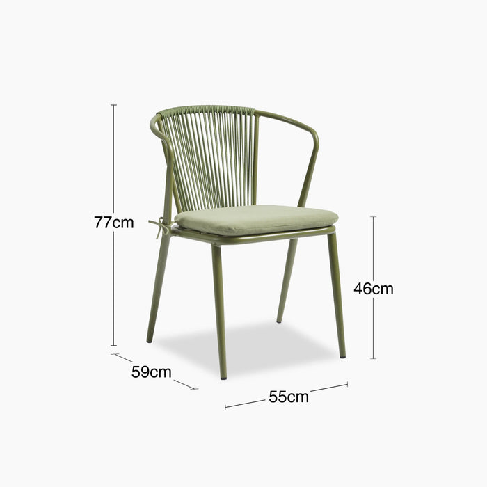 Lombard Carver Dining Chair Olive Green Fabric