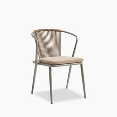 Lombard Carver Dining Chair | Taupe Fabric