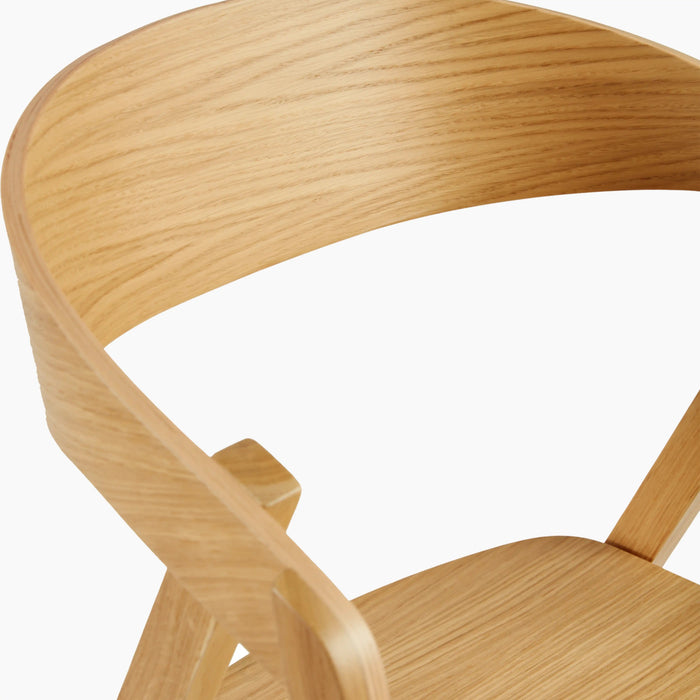 Osaka Stackable Wooden Carver Dining Chair Oak