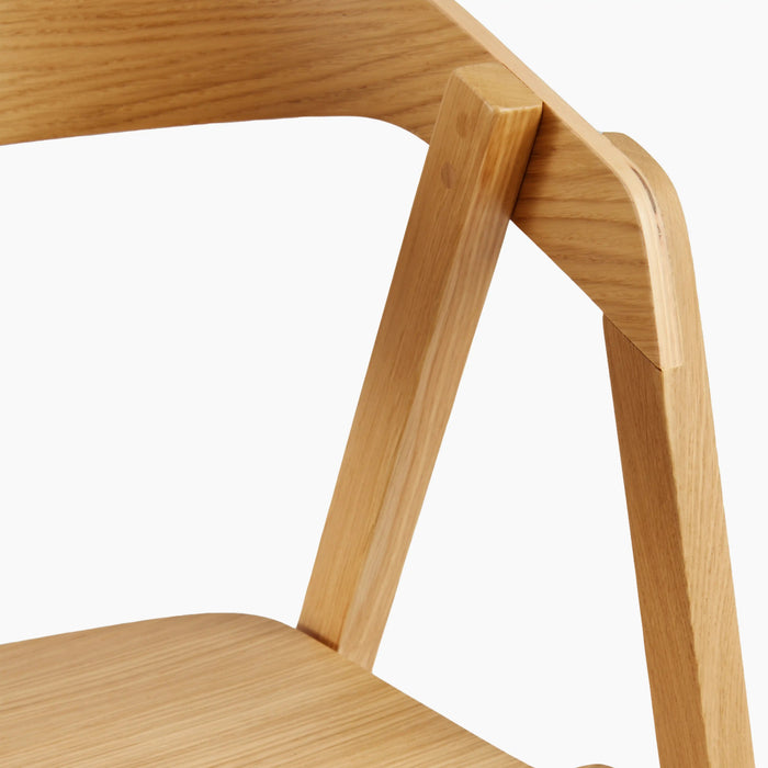 Osaka Stackable Wooden Carver Dining Chair Oak