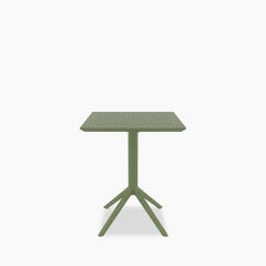 Aiden 4 Seat Square Folding Cafe Table | Green