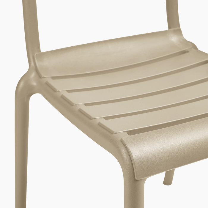 Hampton Stackable Dining Chair Taupe