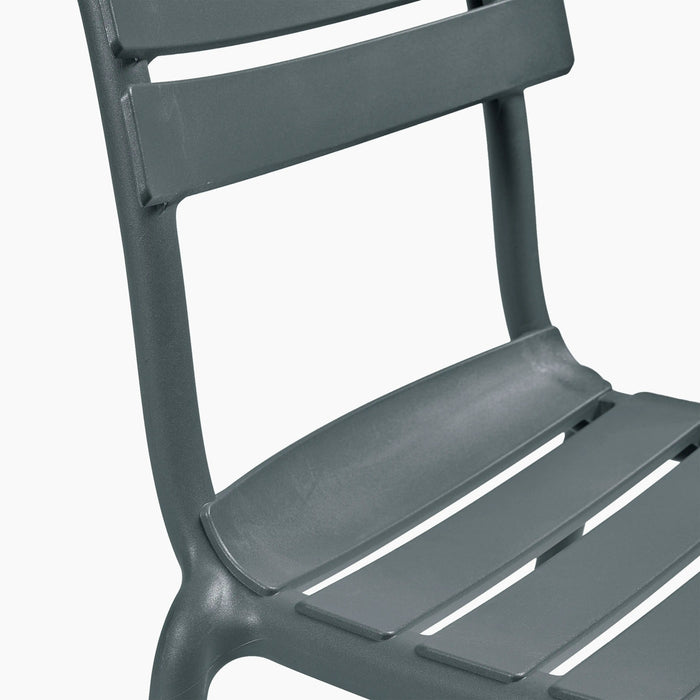 Hampton Stackable Dining Chair Grey