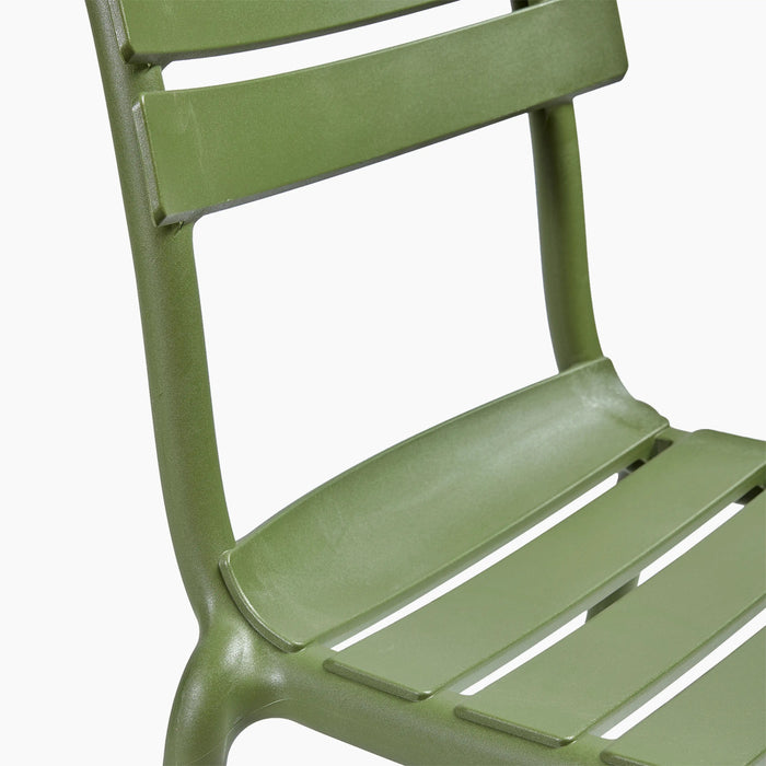 Hampton Stackable Dining Chair Olive Green