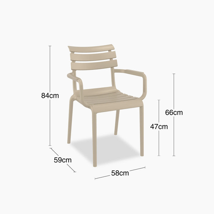 Hampton Stackable Carver Dining Chair