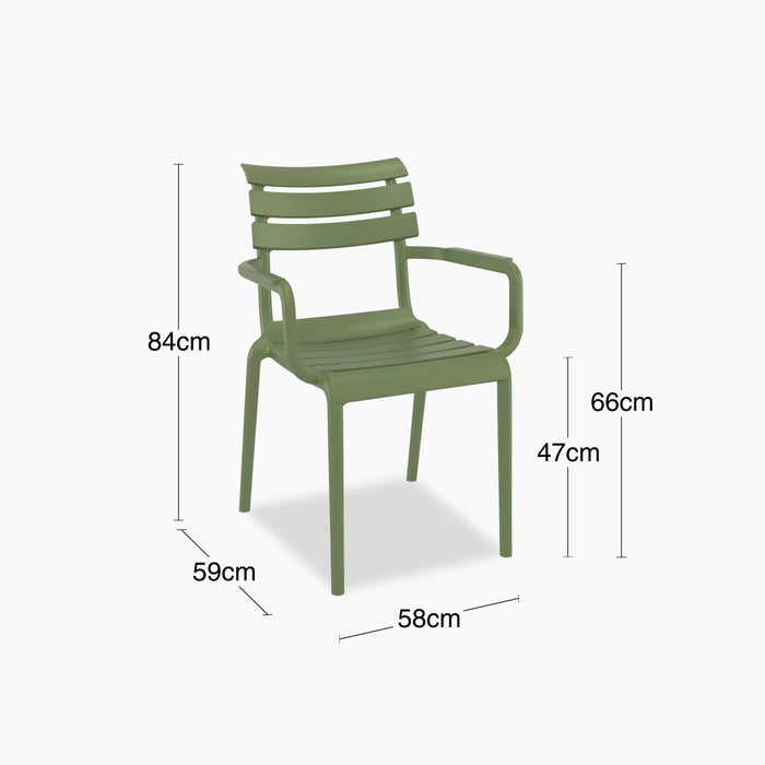 Hampton Stackable Carver Dining Chair