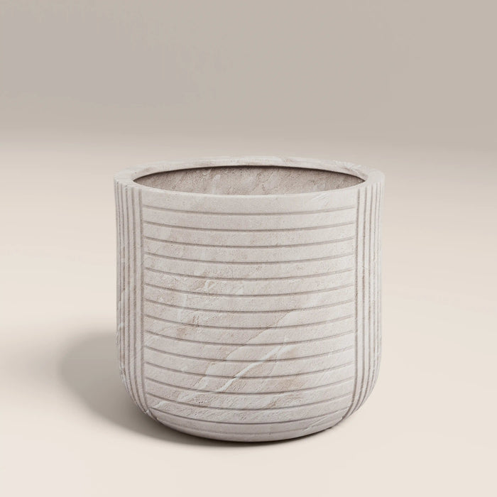 Victor IndoorOutdoor Planter Light Grey Stone Effect