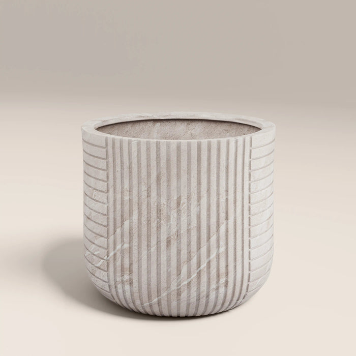Victor IndoorOutdoor Planter Light Grey Stone Effect