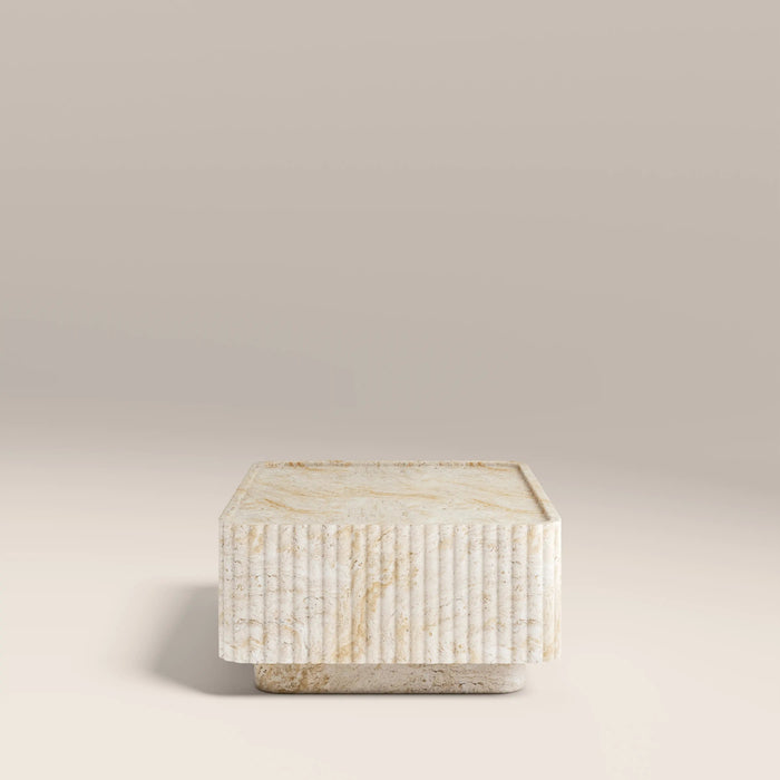 Osmond Rectangle Coffee Table Natural Travertine Effect