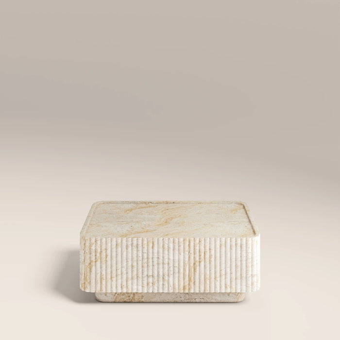 Osmond Rectangle Coffee Table Natural Travertine Effect
