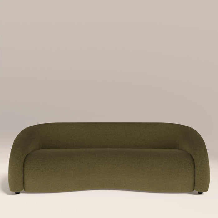 Chaplin 3 Seater Sofa Moss Green Sustainable Mohair Velvet